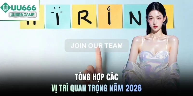 Tổng hợp các vị trí quan trọng năm 2026